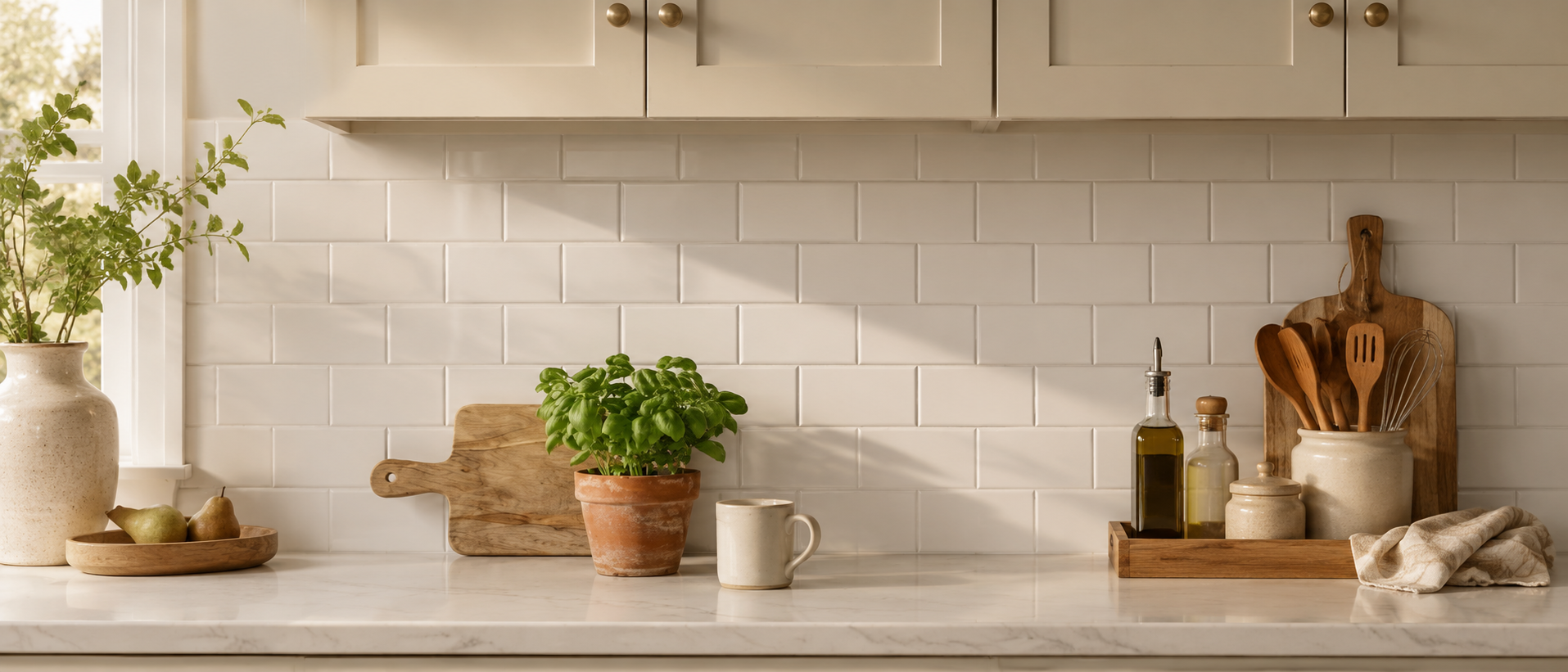 Thoughtfully selected kitchen pieces