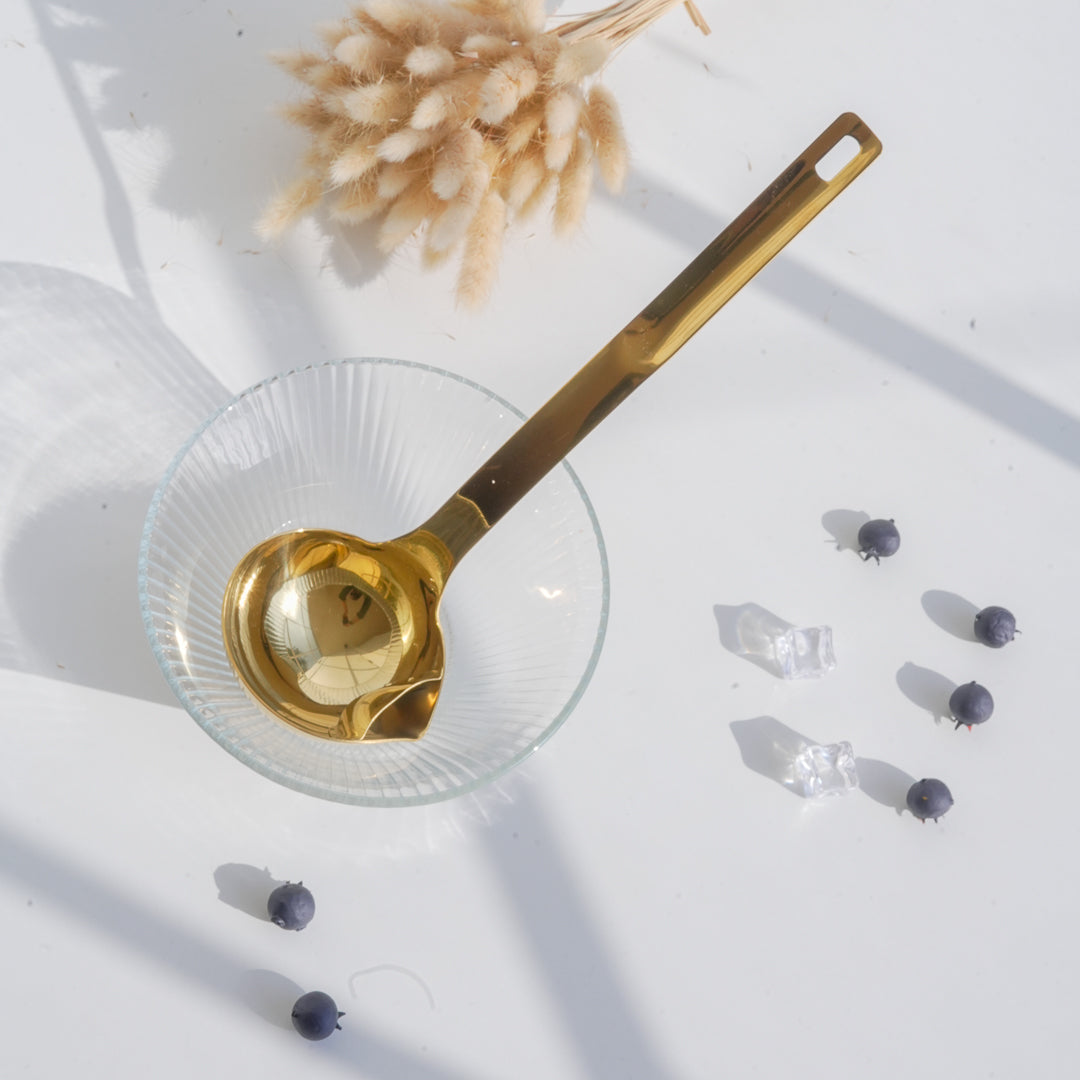 Set of 3 Serving Ladles with Oil Separator | Extra Large | Stainless Steel - Image 2