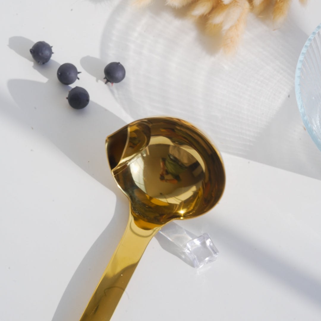 Set of 3 Serving Ladles with Oil Separator | Extra Large | Stainless Steel - Image 9