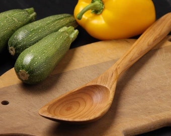 Hybrid wooden roux spoon spatula spoon hand made from Walnut , Cherry, or Maple wood - Image 7